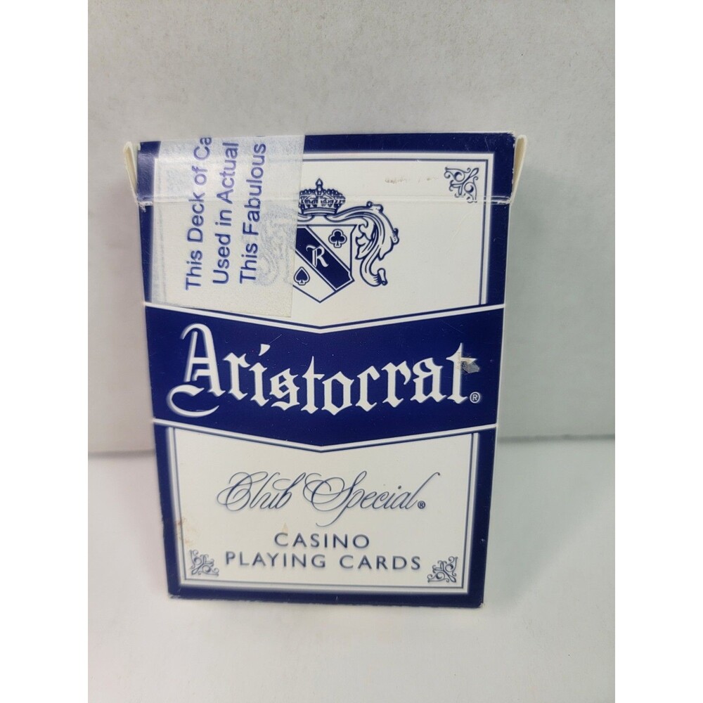 Harrah's Reno Casino Used Aristocrat Club Special Playing Cards Blue Deck